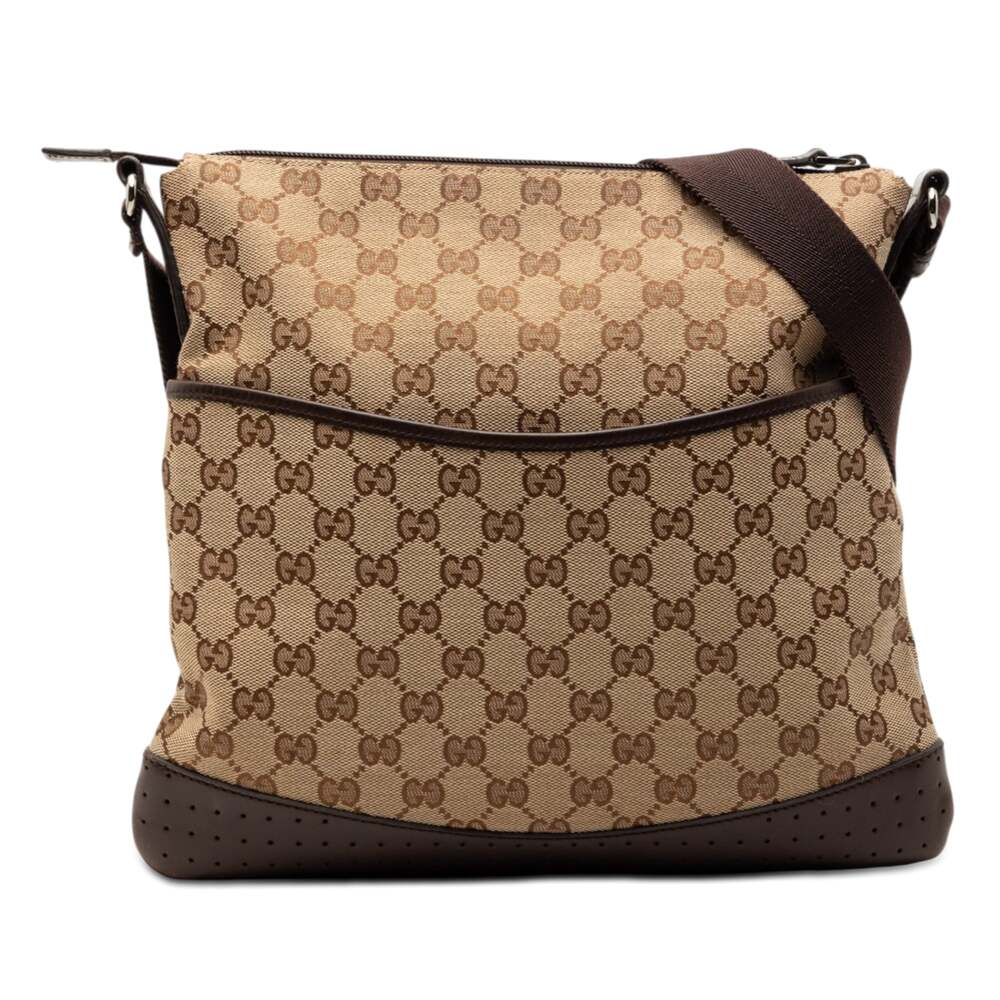 Gucci Zip Messenger Bag Gg Canvas With #260270G76B